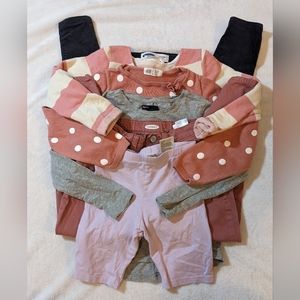 Girls Size 7 Bundle | Old Navy Gap Kids H&M | Pink Grey Purple | Dress Pants Top